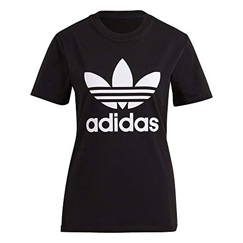 adidas Damen Trefoil Tee T Shirt, Schwarz, 40 EU von adidas Originals