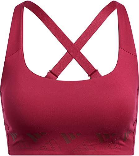 Adidas Damen Trn Ms 3B Logo Sport-BH, Legbur/Acired, XL von adidas