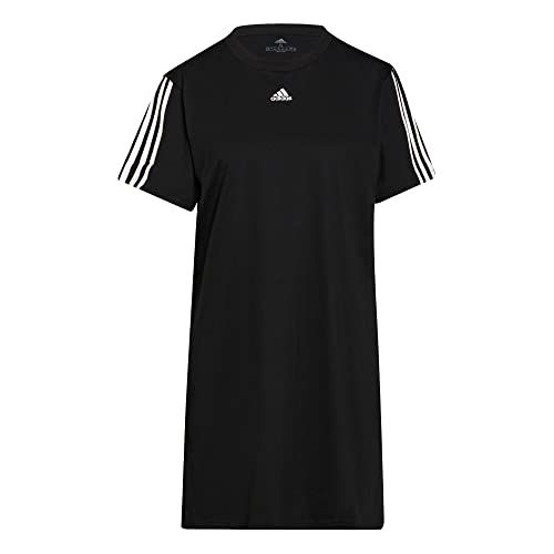 adidas Damen W Dk 3s DRE Kleid, Schwarz/Weiß, 2XL von adidas