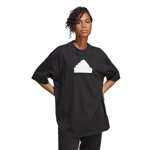 adidas Damen W Fi Bos Bf Tee Tshirt, Schwarz, S adidas Damen W Fi Bos Bf Tee Tshirt, Schwarz, S von adidas