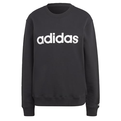 Adidas IC6878 W LIN FT SWT Sweatshirt Damen Black/White Größe L von adidas