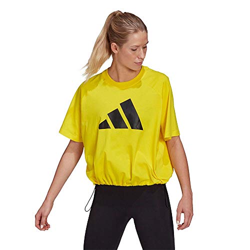 adidas Damen W St Logo Tee T Shirt, Gelb, S EU von adidas