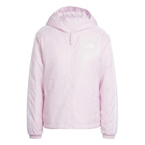 adidas Damen WOMEN ESSENTIALS 3S INSULATION HOODED JACKET, clear pink, S von adidas