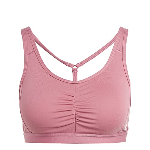 adidas Damen Coreessentials Mittlerer Halt Sports-BH, Pink Strata, M von adidas