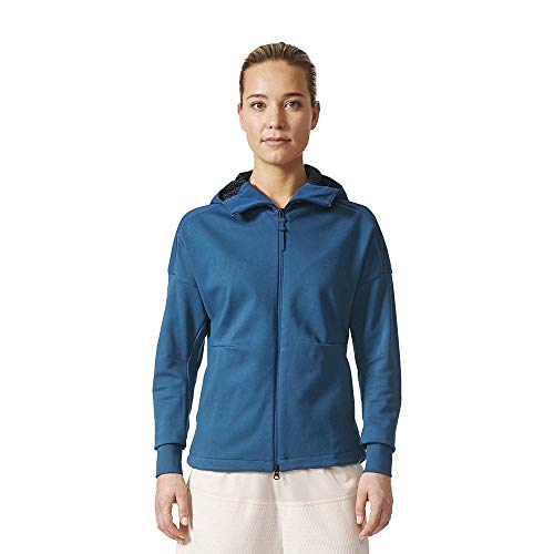 adidas Damen Z.N.E. Duo Hoodie, Petnit/Black, L von adidas