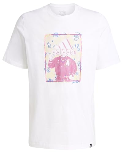 adidas Herren Doodle Graphic Tee, White, S adidas Herren Doodle Graphic Tee, White, S von adidas