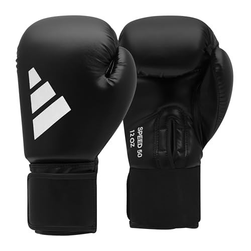 adidas Erwachsene Speed 50-schwarz/weiß 4 oz adiSBG50 Boxhandschuhe adidas Erwachsene Speed 50-schwarz/weiß 4 oz adiSBG50 Boxhandschuhe von adidas