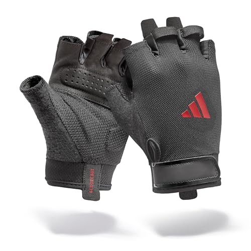 adidas Essential Trainingshandschuhe - feuchtigkeitsabsorbierende Aeroready Technologie gepaart mit Einer äußerst komfortablen, strapazierfähigen Handinnenfläche aus Velourlederimitat von adidas