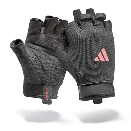 adidas Essential Trainingshandschuhe - feuchtigkeitsabsorbierende Aeroready Technologie gepaart mit Einer äußerst komfortablen, strapazierfähigen Handinnenfläche aus Velourlederimitat von adidas