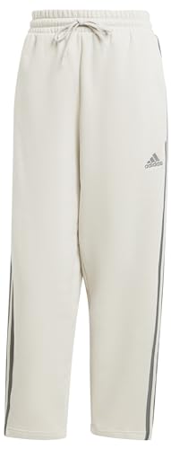 adidas Essentials 3-Stripes Open Hem Fleece Pant, Damen Hose, alumina, von adidas