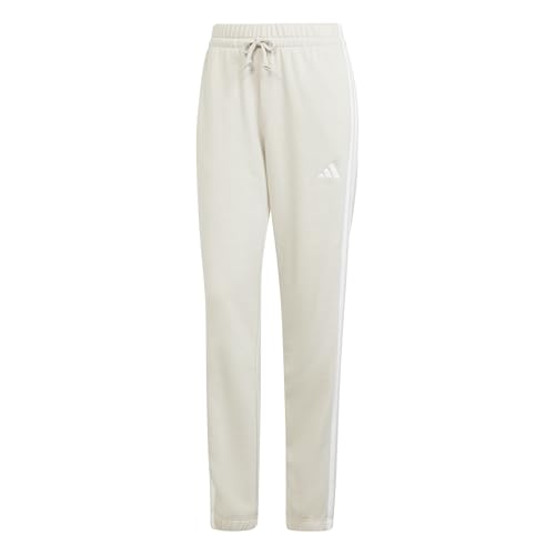 adidas Damen Essentials 3-Stripes French Terry Cuffed Pants, Wonder Alumina/White, L adidas Damen Essentials 3-Stripes French Terry Cuffed Pants, Wonder Alumina/White, L von adidas
