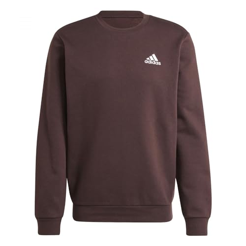 adidas Herren FEELCOZY Essentials Fleece Sweatshirt, Shadow Brown, XL von adidas