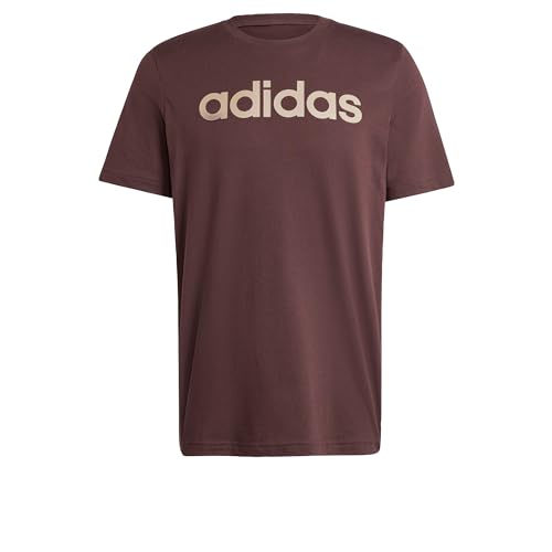 adidas Essentials Single Jersey Linear Embroidered Logo T-Shirt Short Sleeve T-Shirt (1er Pack) von adidas