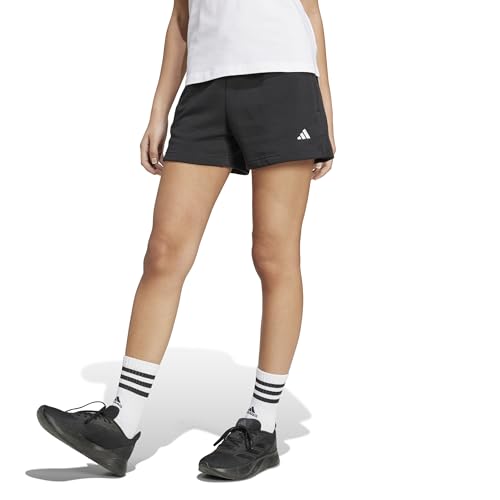 adidas Damen Essentials SMALL Logo Fleece Shorts, Black, S adidas Damen Essentials SMALL Logo Fleece Shorts, Black, S von adidas