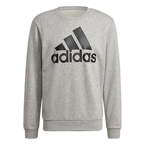 Adidas Essentials Sweatshirt Mgreyh/Black XL von adidas