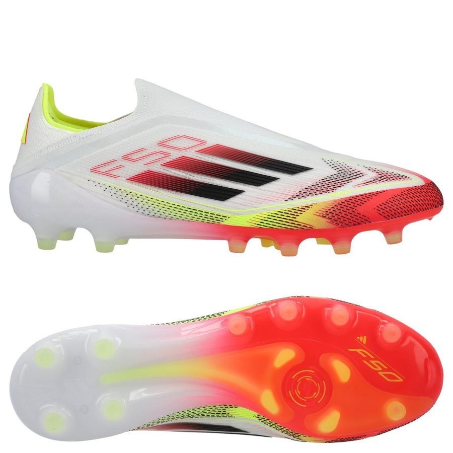 adidas F50 Elite Laceless AG Pure Victory - Weiß/Schwarz/Gelb adidas F50 Elite Laceless AG Pure Victory - Weiß/Schwarz/Gelb von adidas