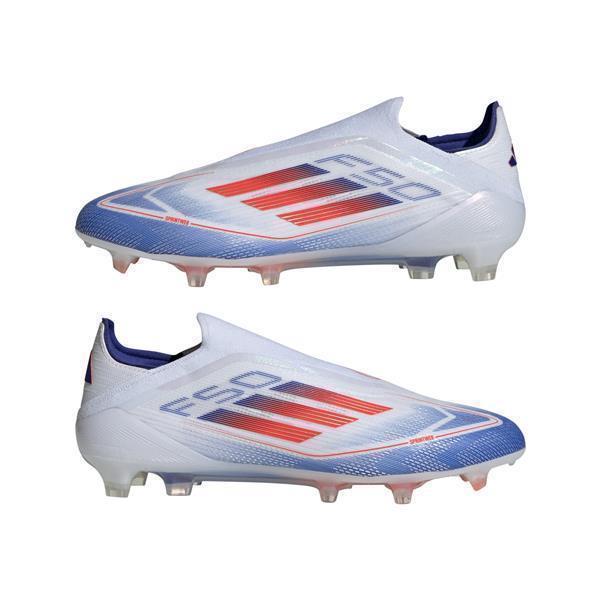 adidas F50 Elite Laceless FG Fussballschuhe  Cloud White / Solar Red / Lucid Blue 47 1/3 von adidas