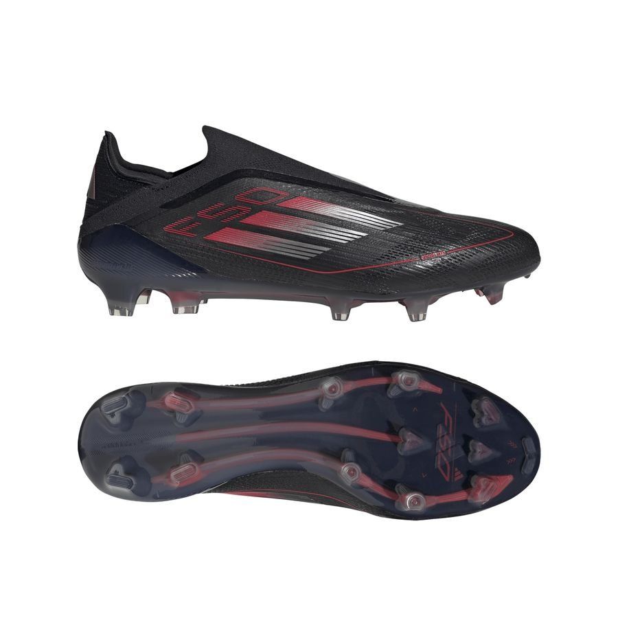 adidas F50 Elite Laceless FG Stealth Victory - Schwarz/Silber/Lucid Red adidas F50 Elite Laceless FG Stealth Victory - Schwarz/Silber/Lucid Red von adidas