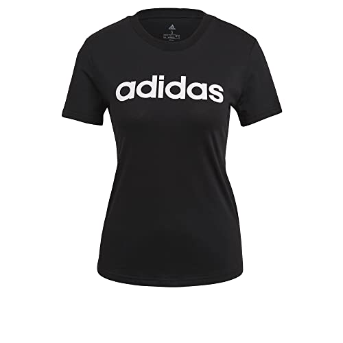 adidas Damen W Lin Shirt, Black/White, XXS EU von adidas