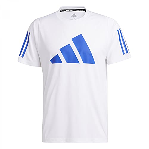 Adidas Herren Freelift T-Shirt, White/Boblue, M von adidas