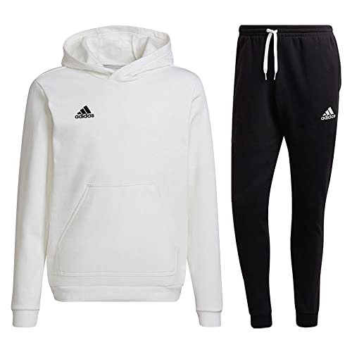 adidas Fußball Entrada 22 Jogginganzug Hoodie Jogginghose Herren weiß schwarz Gr M adidas Fußball Entrada 22 Jogginganzug Hoodie Jogginghose Herren weiß schwarz Gr M von adidas