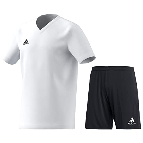 adidas Fußball Entrada 22 Trainingsset T-Shirt Shorts Kinder weiß schwarz Gr 164 adidas Fußball Entrada 22 Trainingsset T-Shirt Shorts Kinder weiß schwarz Gr 164 von adidas
