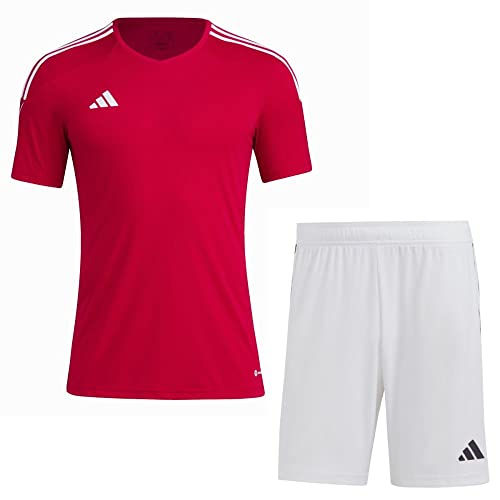 adidas Fußball Tiro 23 League Trikotset Trikot Shorts Herren rot weiß Gr 3XL von adidas