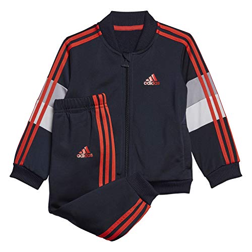 adidas GD3923 Kinder Shiny Trainingsanzug, Legink/Hirere, 80 von adidas