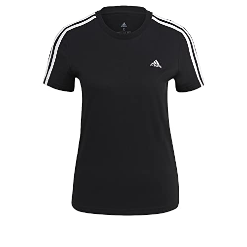 adidas GL0784 W 3S T T-Shirt Damen Black/White Größe M/S von adidas