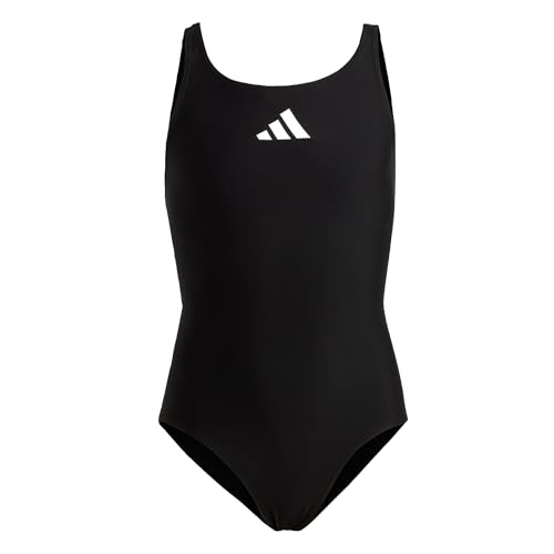 adidas Mädchen Solid Small Logo Swimsuit, Black / White, 3-4 Years adidas Mädchen Solid Small Logo Swimsuit, Black / White, 3-4 Years von adidas