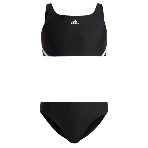 adidas Mädchen 3-Stripes Bikini, Black/White, 5-6 Years adidas Mädchen 3-Stripes Bikini, Black/White, 5-6 Years von adidas