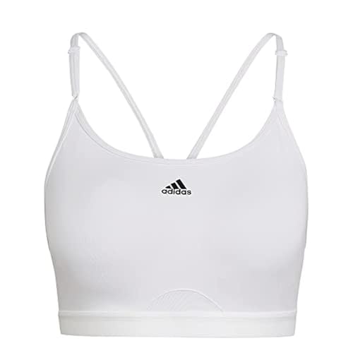 Adidas HC5421 AEROREACT LS P Sports Bra Damen White Größe 2XSD von adidas