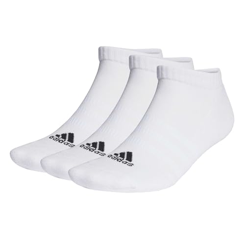 adidas Unisex Cushioned Low-Cut Socken, 3 Paar White/Black 28-30 von adidas