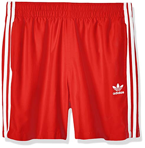 adidas Herren 3 Stripe Swims Swimsuit, Lush red, XS von adidas