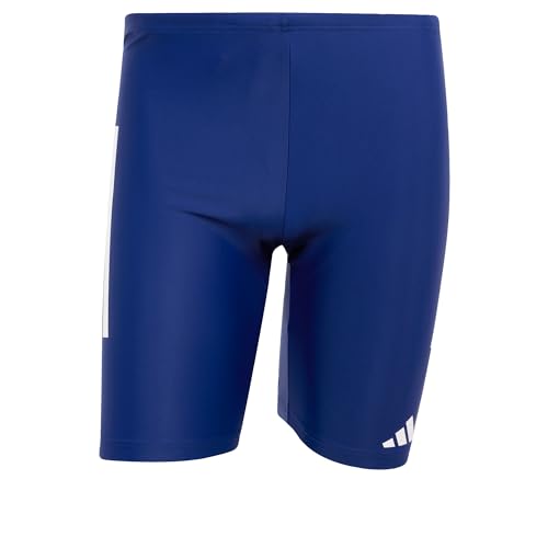 adidas Herren 3 Stripes Swim Jammers 8 INCH, Dark Blue/White, S adidas Herren 3 Stripes Swim Jammers 8 INCH, Dark Blue/White, S von adidas