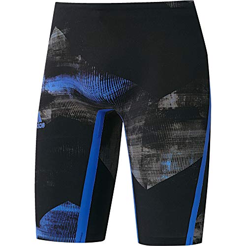 adidas Herren Adizero XVIII Breaststroke Jammer Badehose, Black/Hirblu, 5 von adidas