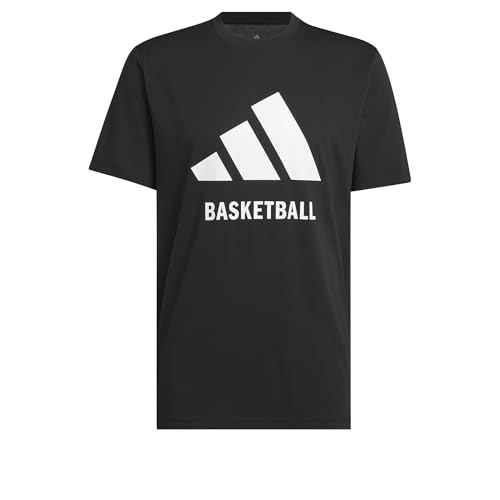 adidas Herren Basketball Tee, Black, M von adidas