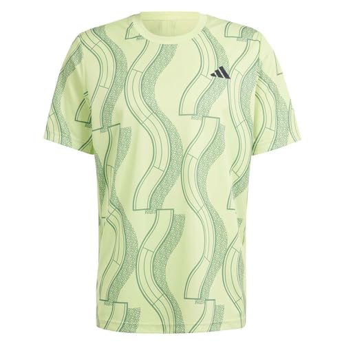 adidas Men's Club Tennis Graphic Tee T-Shirt, Pulse Lime/preloved Green, L von adidas