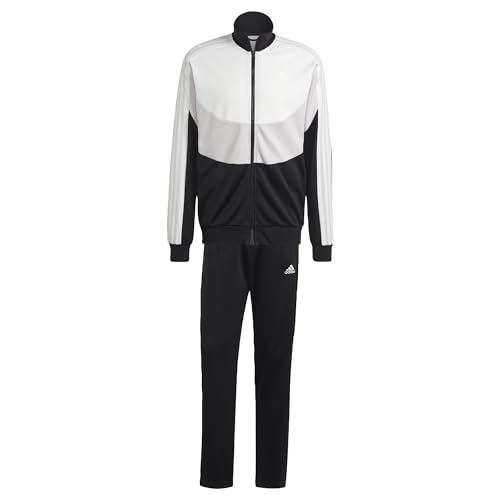 adidas Herren Colorblock Track Suit, Black/Grey One/White, XS von adidas