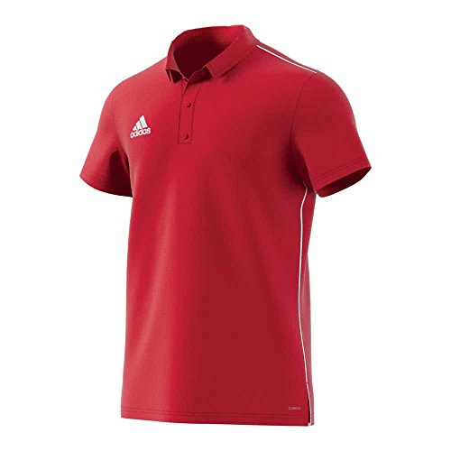 adidas Herren Core 18 Poloshirt, Power Red/White, M adidas Herren Core 18 Poloshirt, Power Red/White, M von adidas