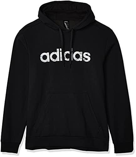 adidas Mens E Camo Lin SWEA Hooded Sweatshirt, Black/White, M von adidas