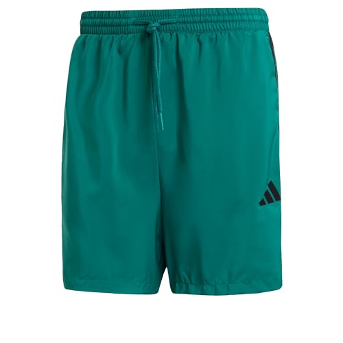 adidas Herren Essential Three Stripes Chelsea Base Short, Collegiate Green/Black, L adidas Herren Essential Three Stripes Chelsea Base Short, Collegiate Green/Black, L von adidas