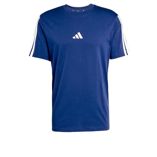 adidas Herren Essential Three Stripes Single Jersey Tee T-Shirt (1er Pack) von adidas