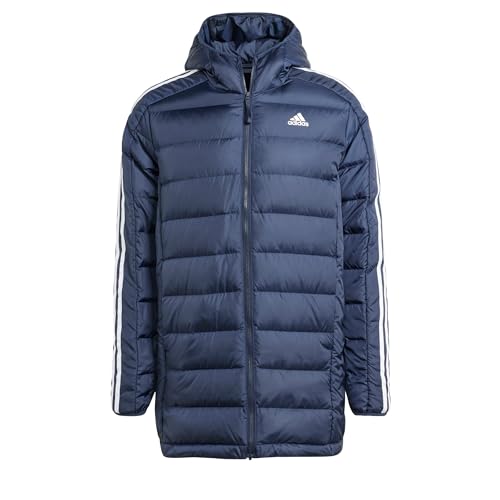 adidas Herren Essentials 3S Light Hooded Daunenjacke, Legend Ink, Legende Tinte, XL von adidas