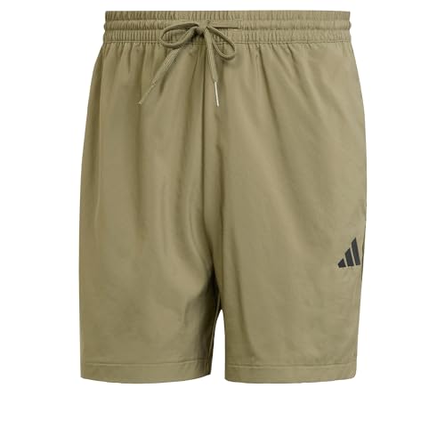 adidas Herren Essentials SMALL Logo Chelsea, Olive Strata/Black, S von adidas