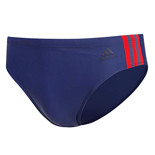 adidas Herren Fit TR 3Streifen Hose, Tecind/Scarle, 8 von adidas