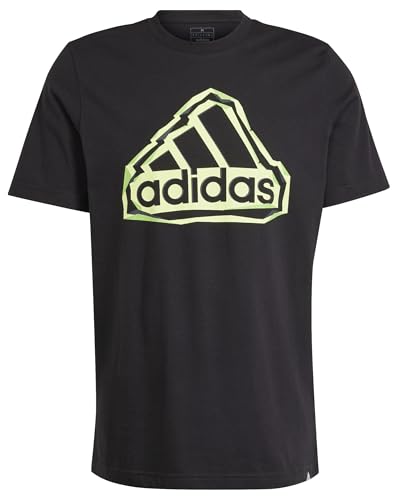 adidas Herren Folded Badge Graphic Tee T-Shirt, Black, L adidas Herren Folded Badge Graphic Tee T-Shirt, Black, L von adidas