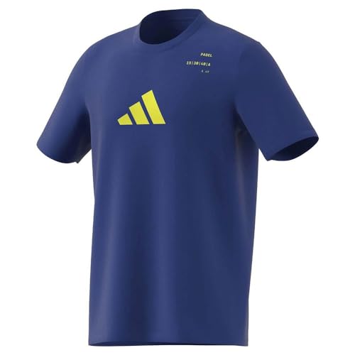 adidas Men's AEROREADY Padel Category Graphic Tee T-Shirt, Team royal blue, L von adidas
