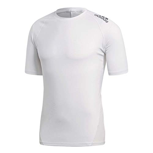 adidas Herren Kurzarm T-shirt Alphaskin Sport, White, XL, CD7172 von adidas