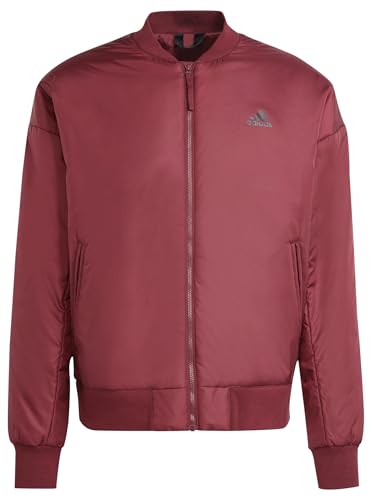 adidas Men's Brand Love Bomber Jacket Gefüllte, dünne Jacke, Shadow red, L Tall 3 inch von adidas